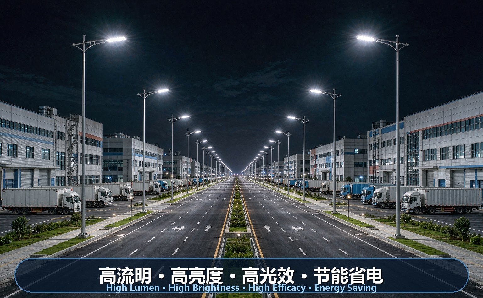 工业园厂区道路LED照明 工业园厂区道路LED照明