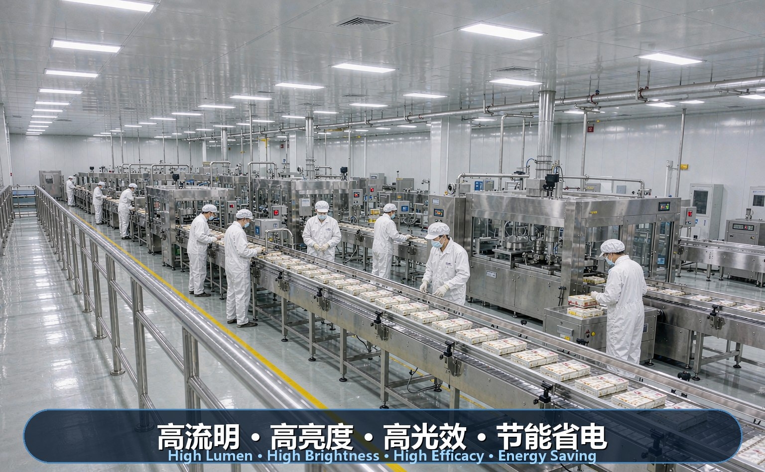 大型食品加工厂房LED照明 大型食品加工厂房LED照明