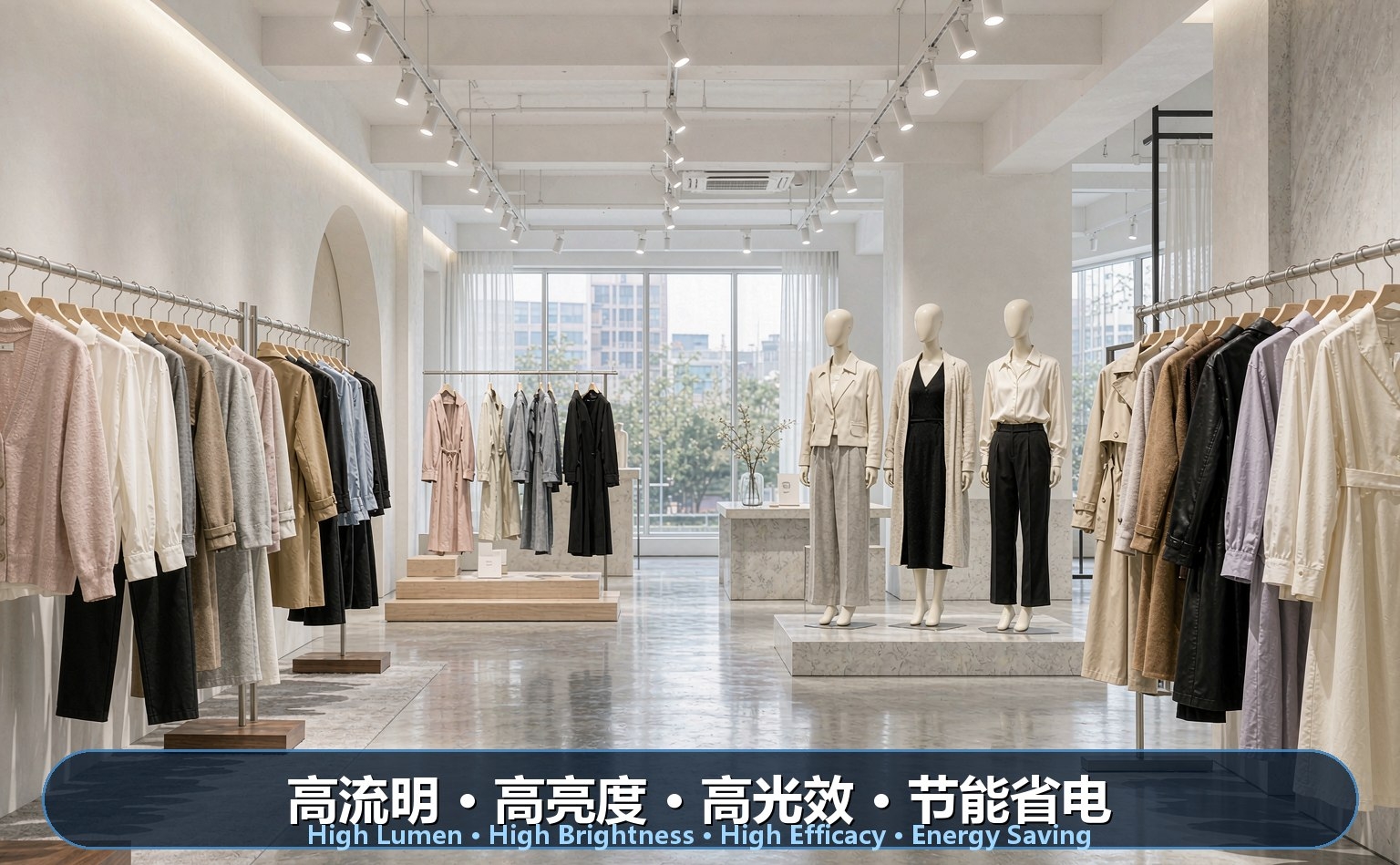 服装品牌展厅LED照明 服装品牌展厅LED照明