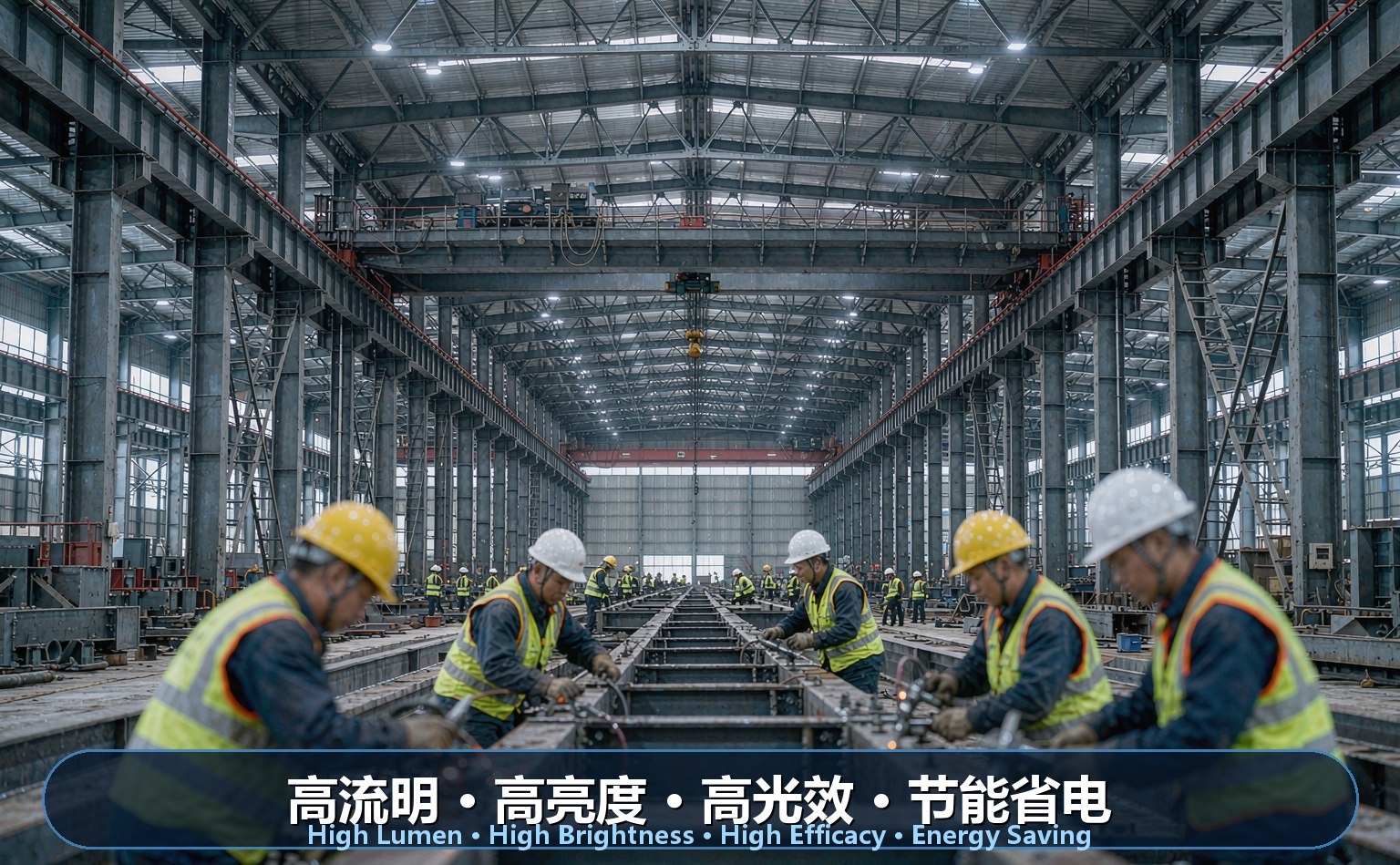 大型钢结构厂房LED照明 大型钢结构厂房LED照明